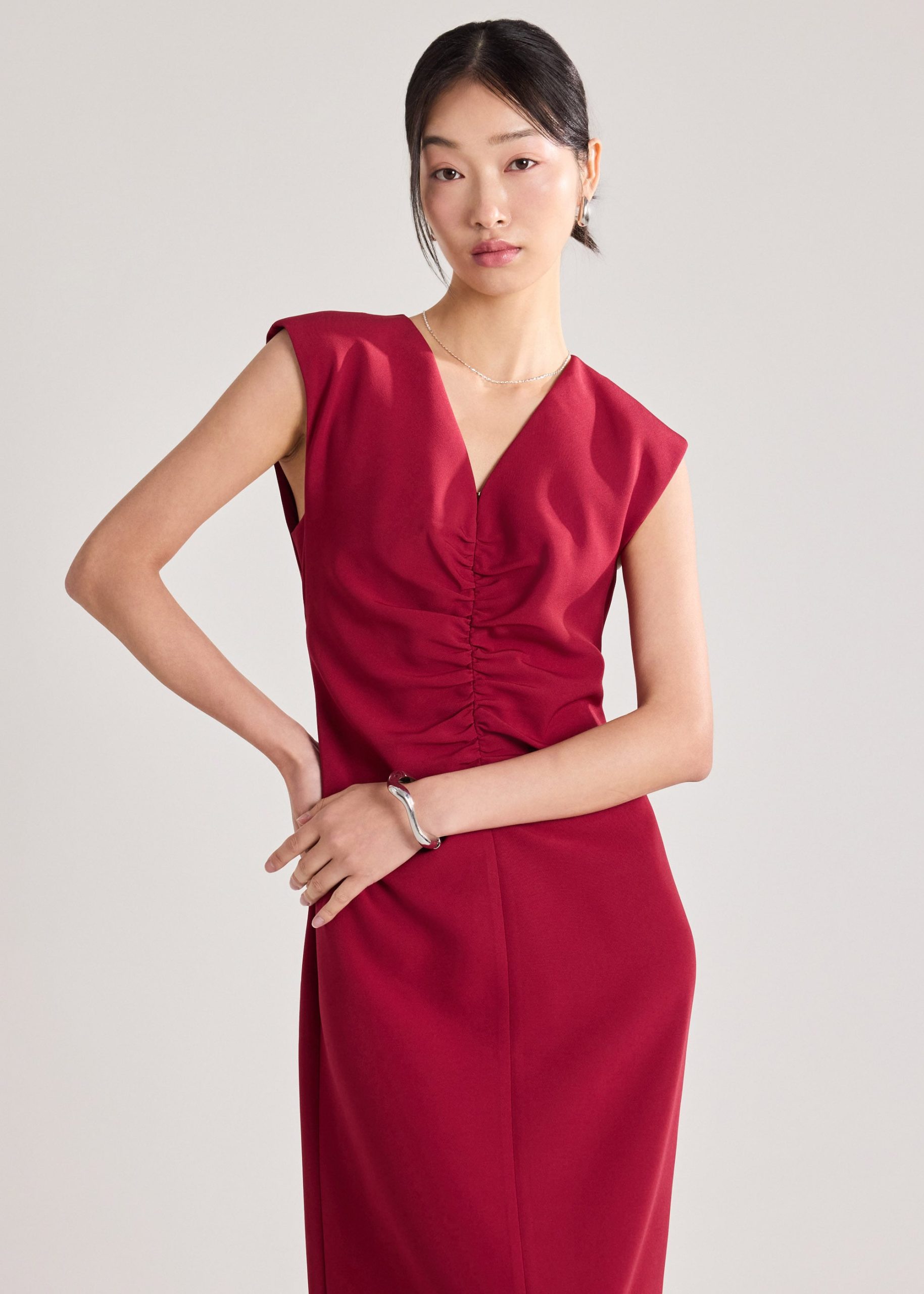 Ruched Column Dress - Image 10
