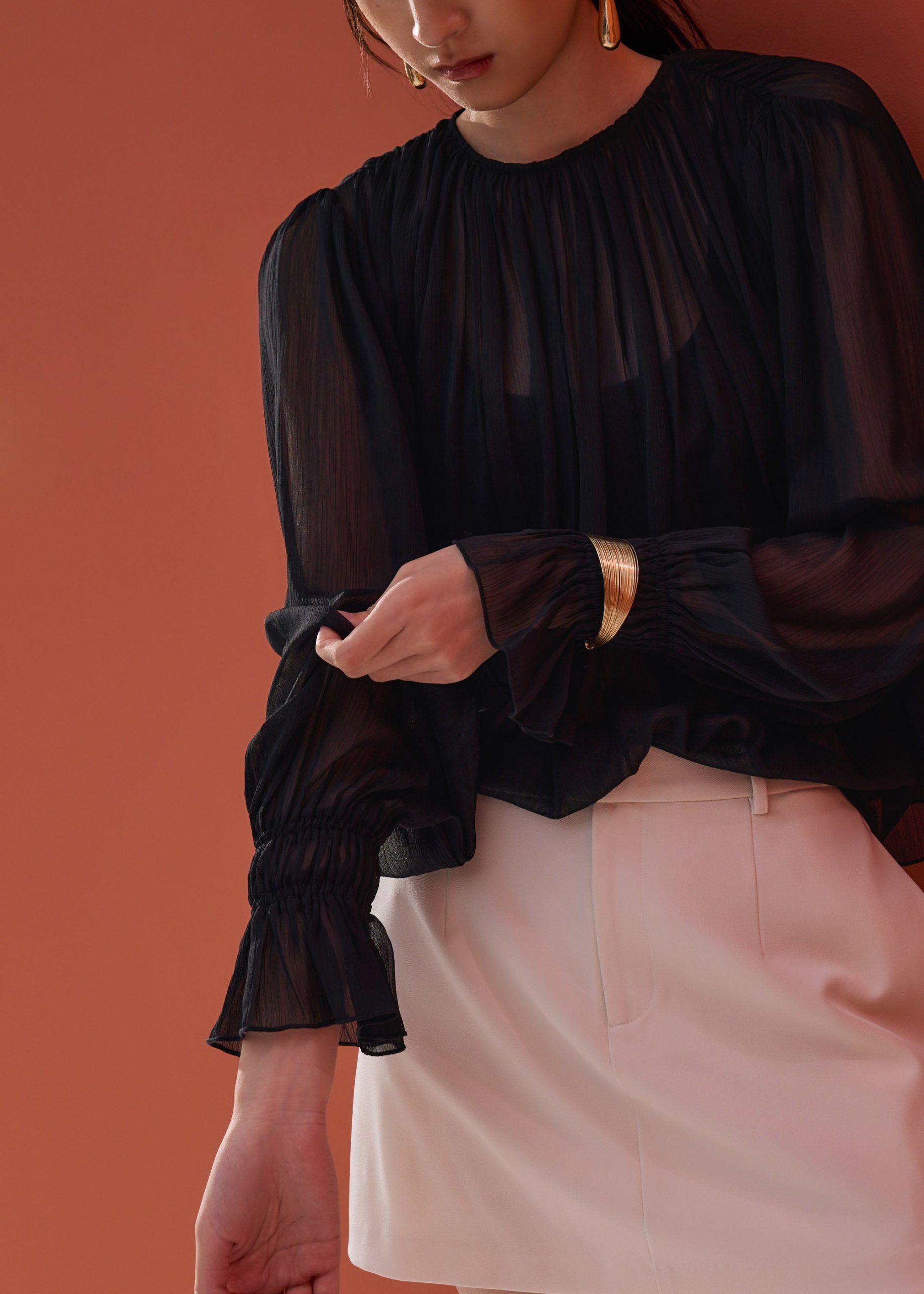 Sheer Poet Blouse - Image 4