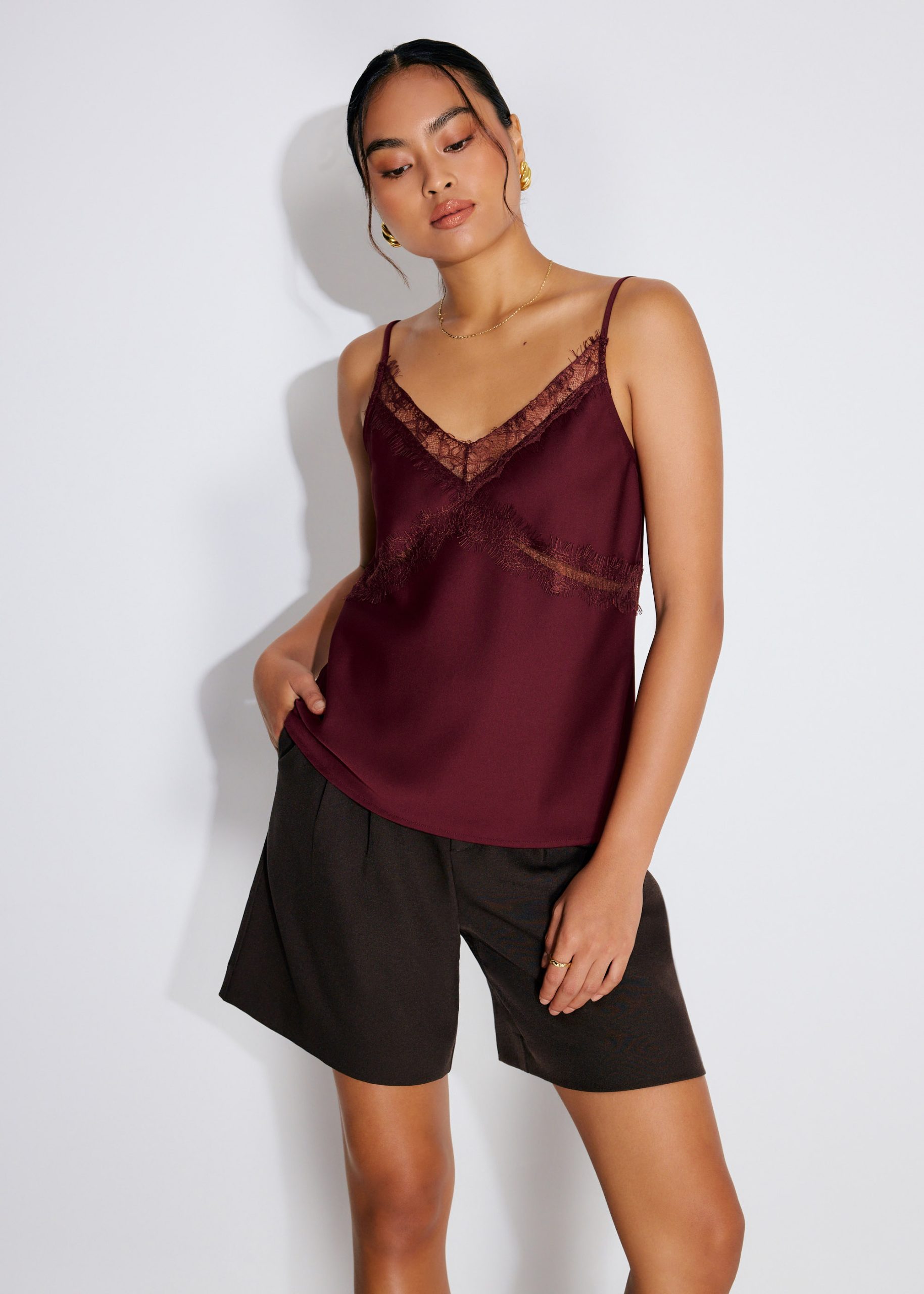 Lace Cut Out Camisole Top - Image 12