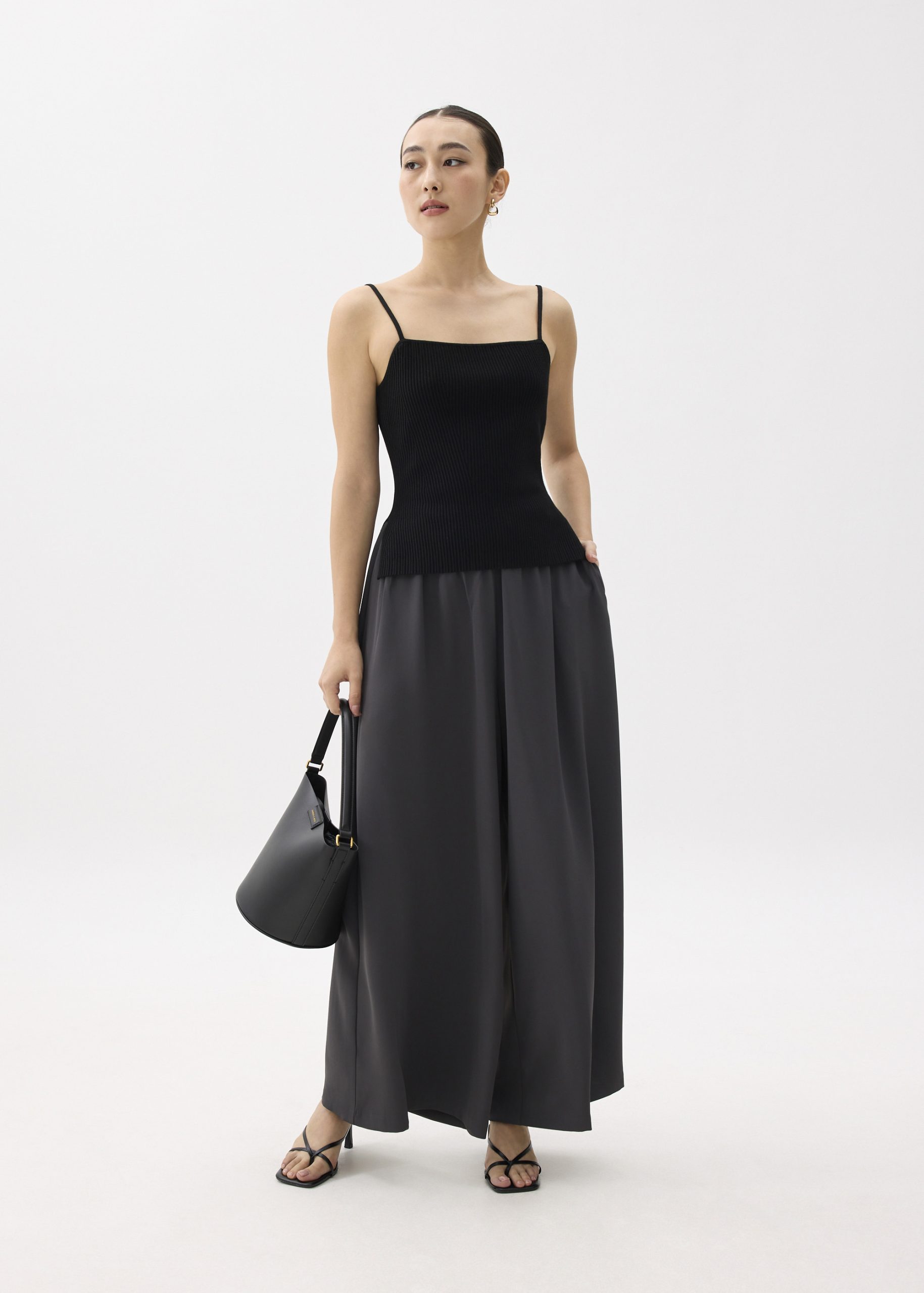 Elastic High Waist Palazzo Pants - Image 8