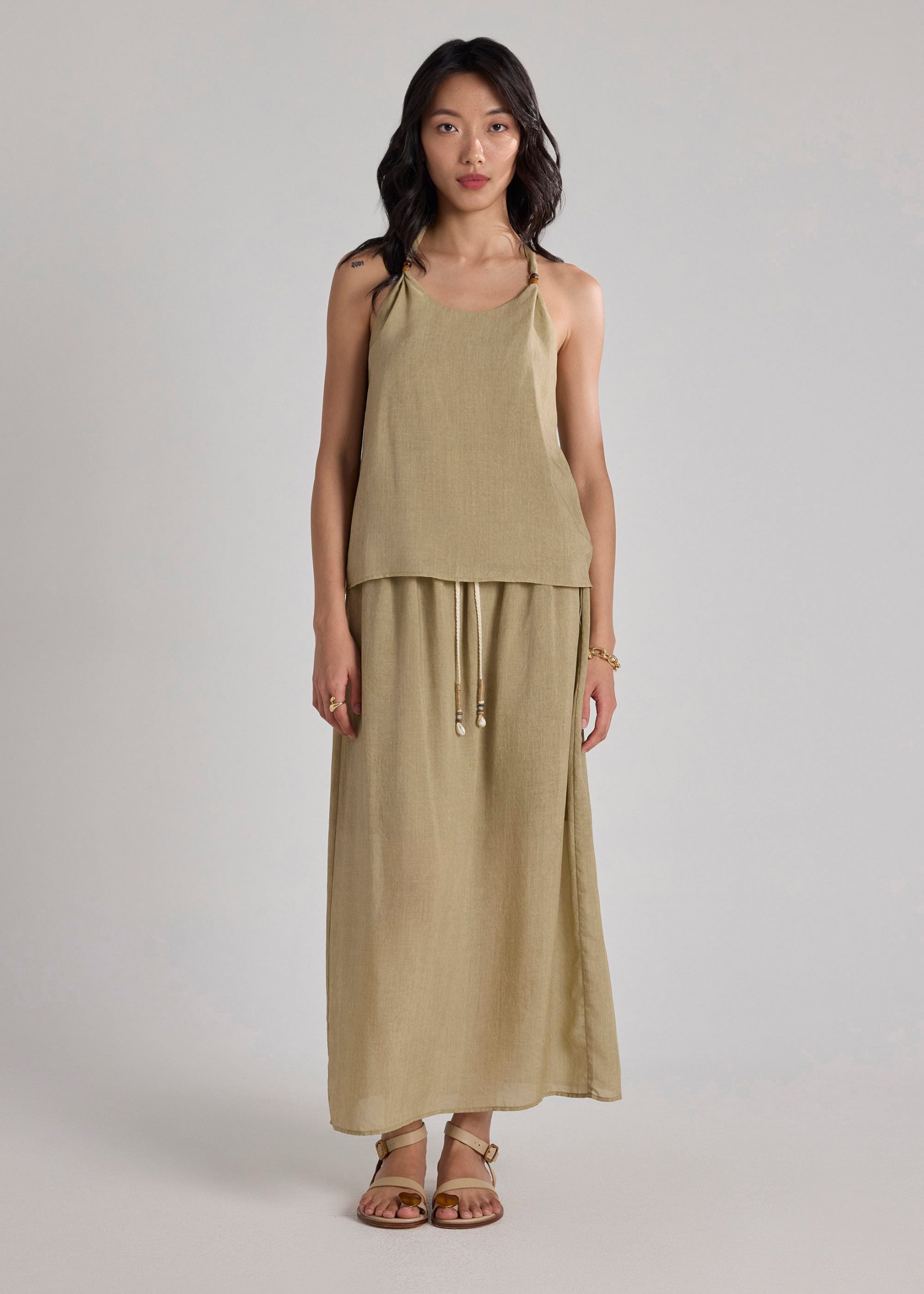 Coastal Beads Drawstring Skirt