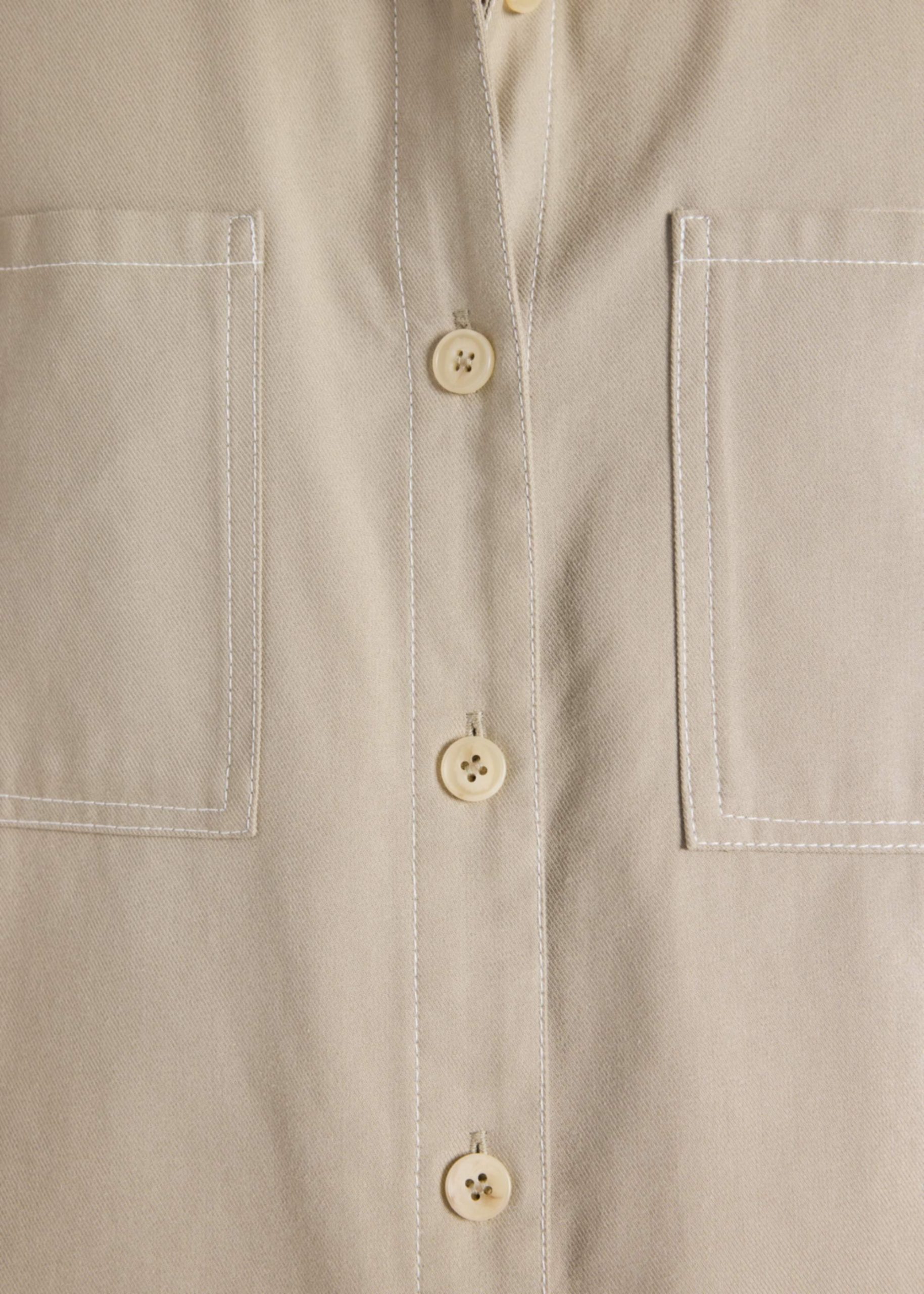 Contrast Stitch Oversized Shirt - Image 13