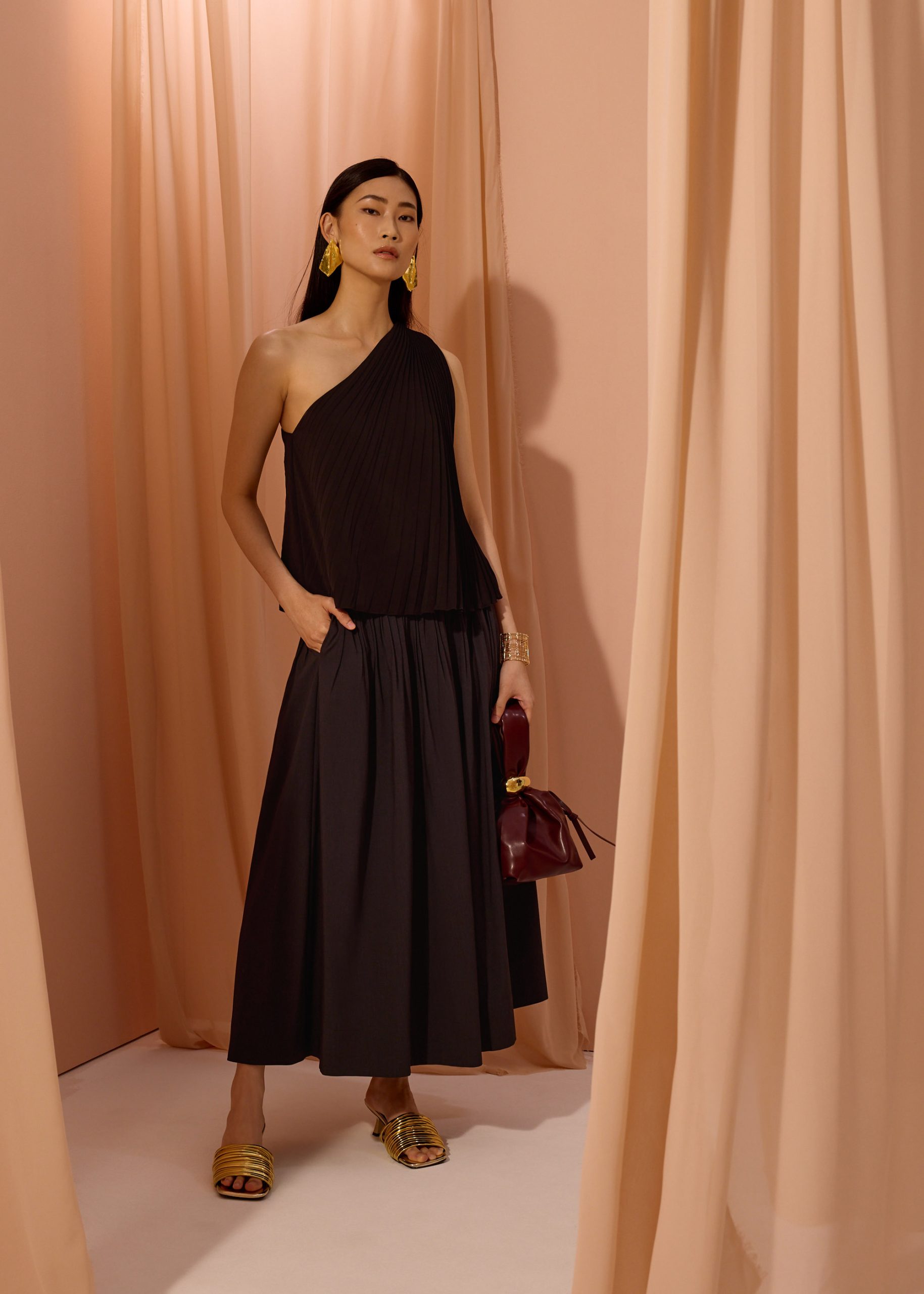 Wei Sunray Pleated Toga Top - Image 3
