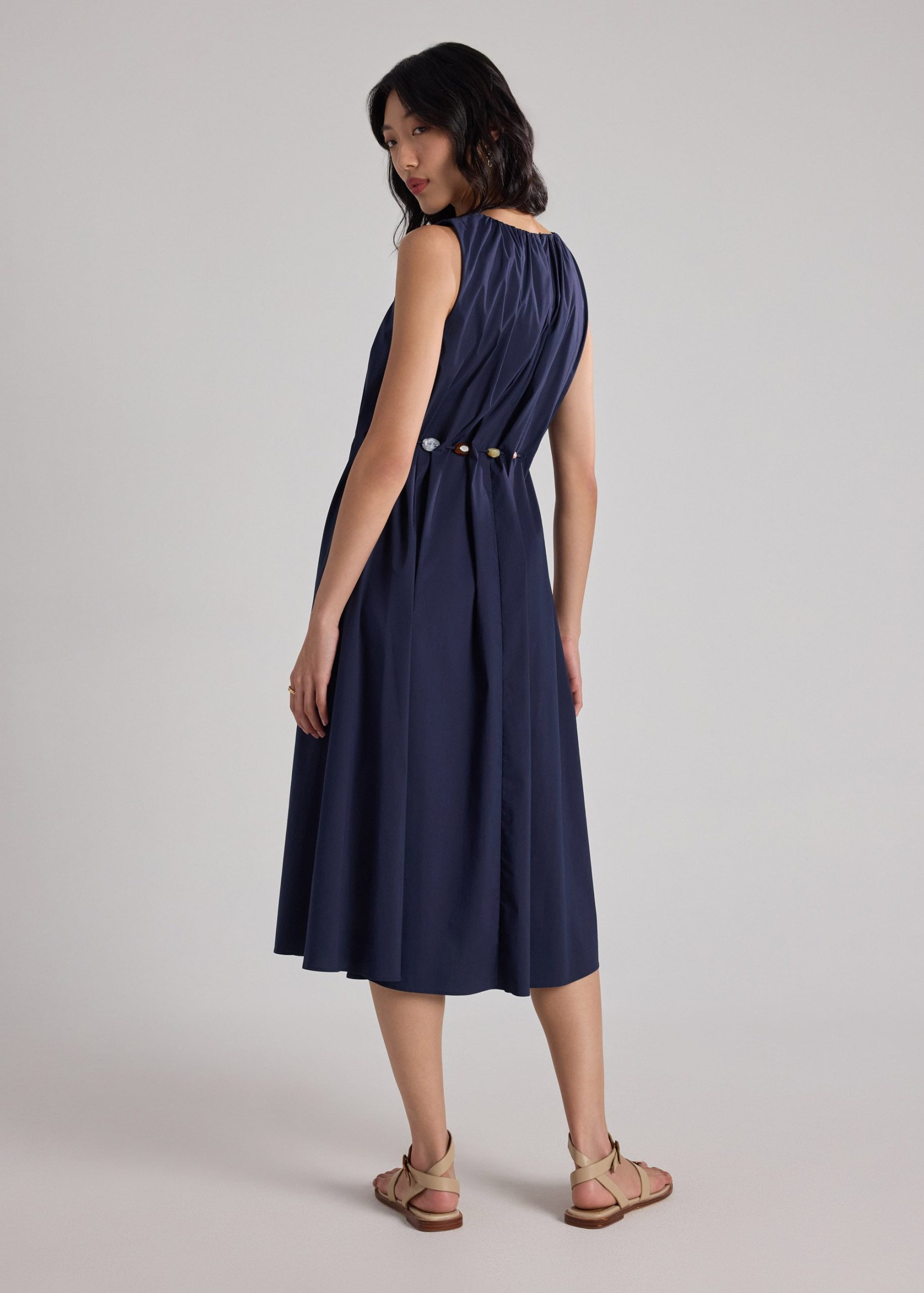 Coastal Beads Waist Tie Dress - Image 4
