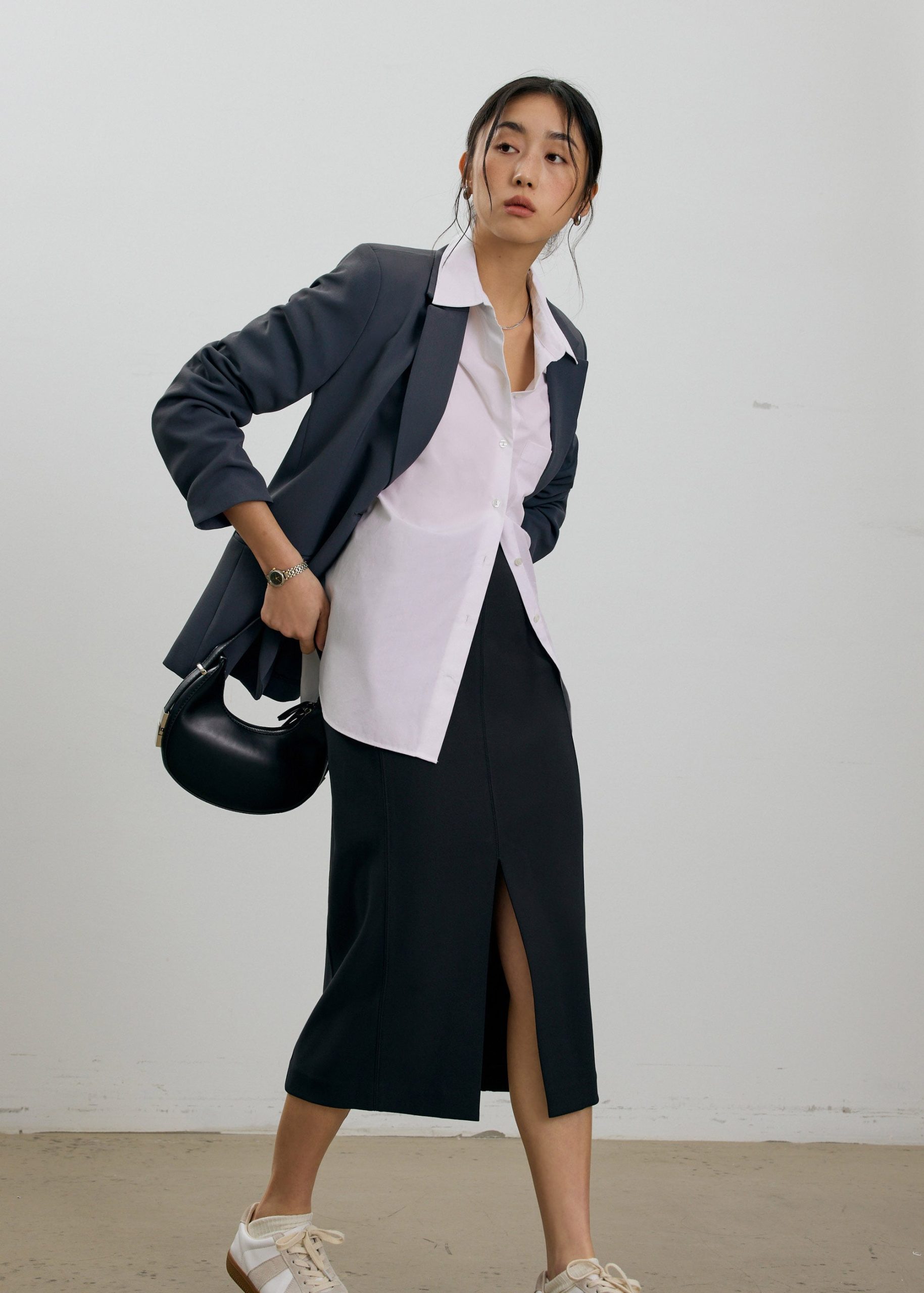 Vera Elastic Reversible Panelled Midi Skirt - Image 2