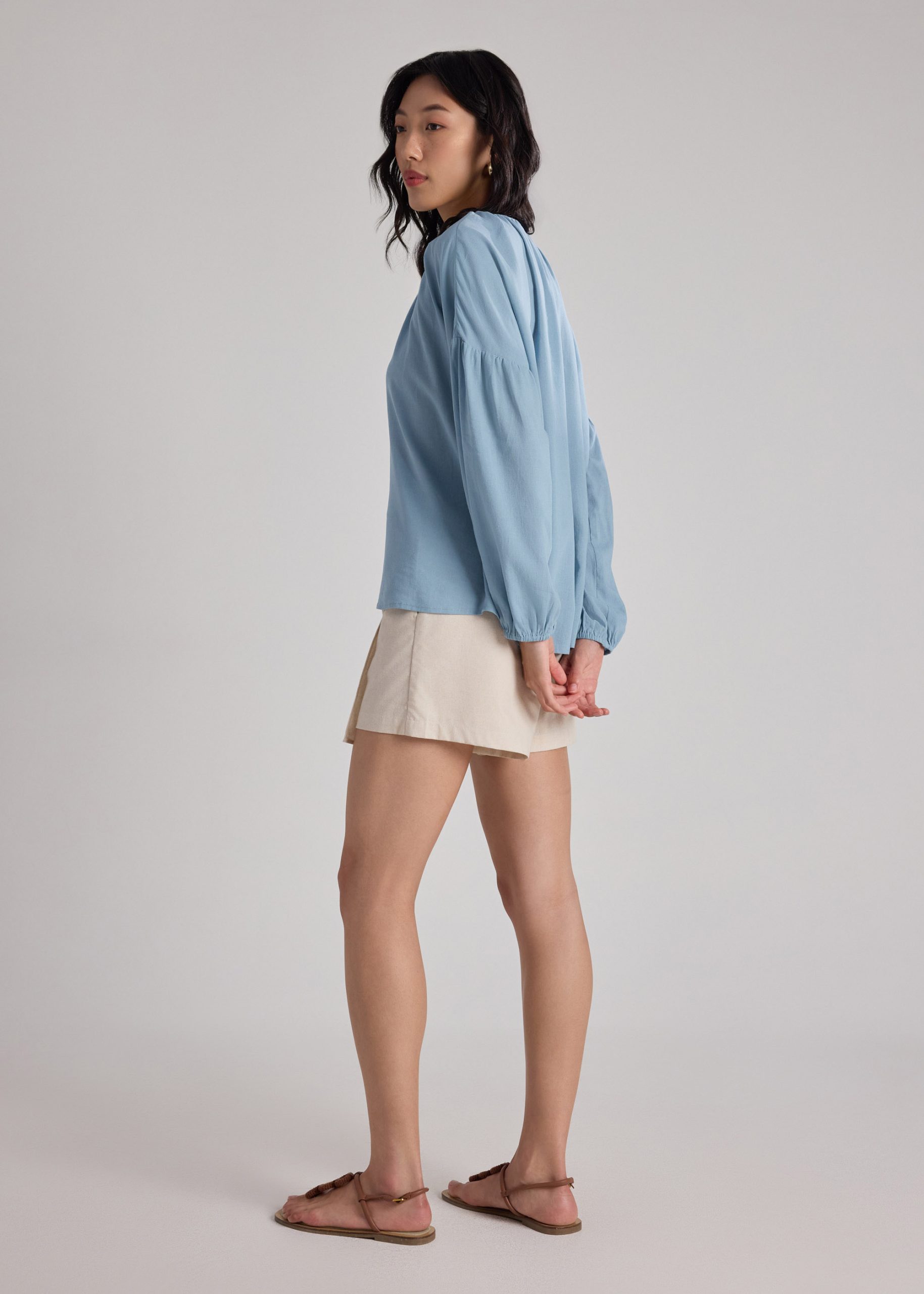 Relaxed Poet Sleeve Blouse - Image 10