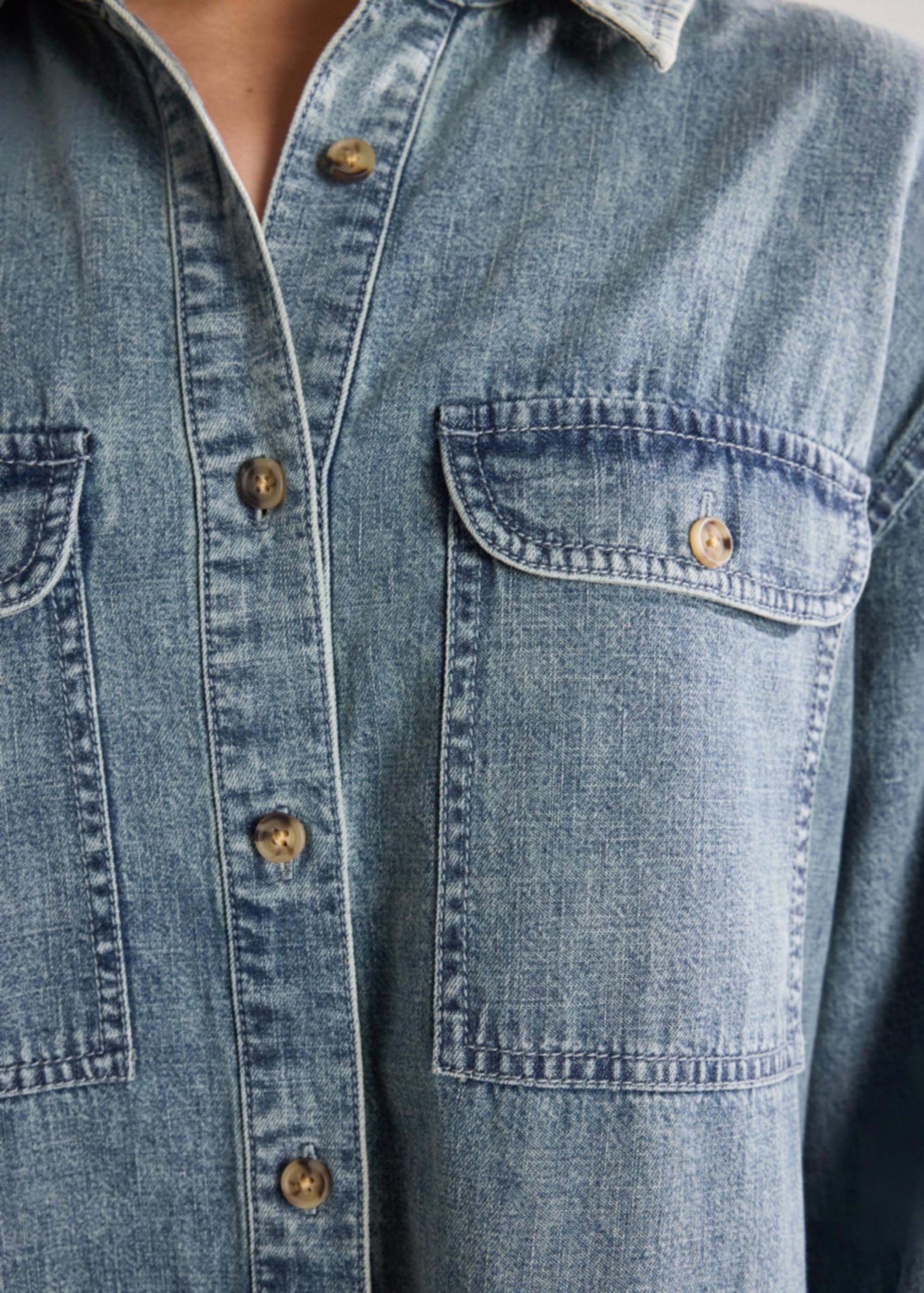 Oversized Denim Shirt - Image 12