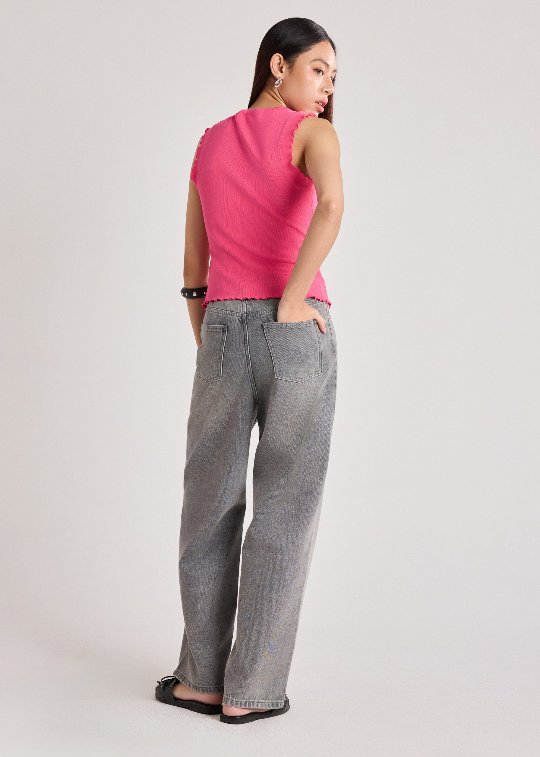 Ruffle Edge Ribbed Tank - Image 9