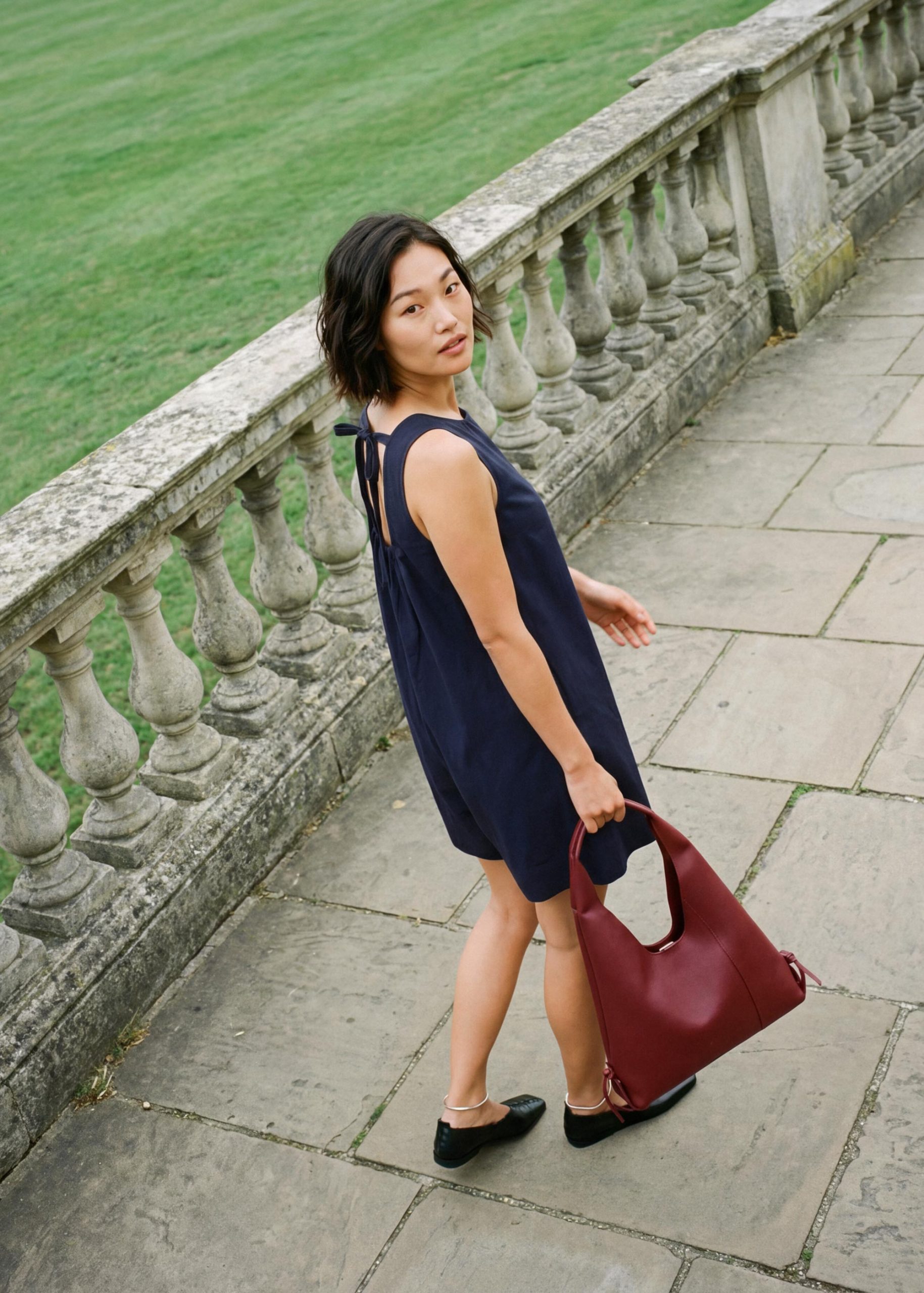 Back Tie A-Line Romper - Image 5