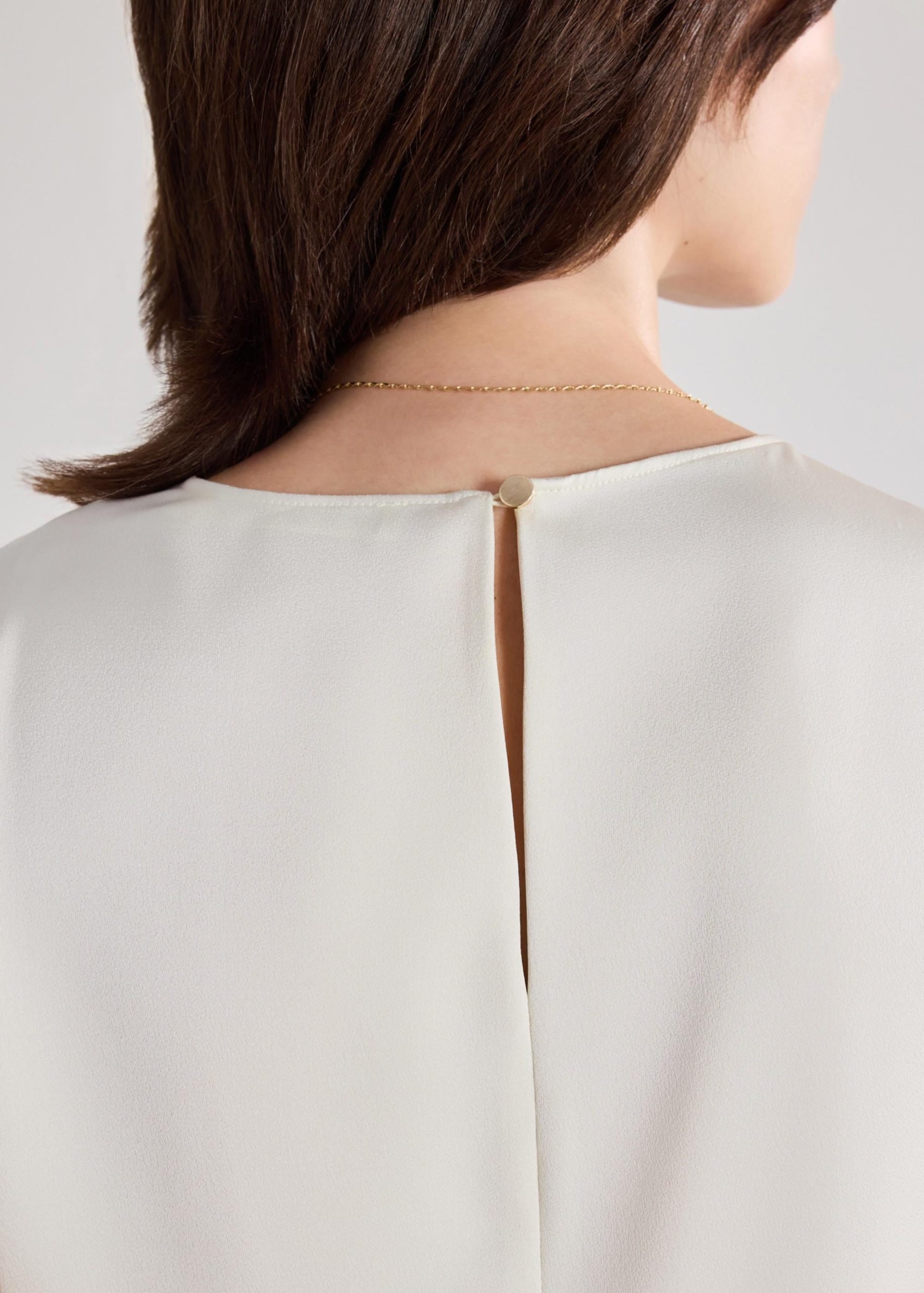 Alina Satin Top With Brooch - Image 16