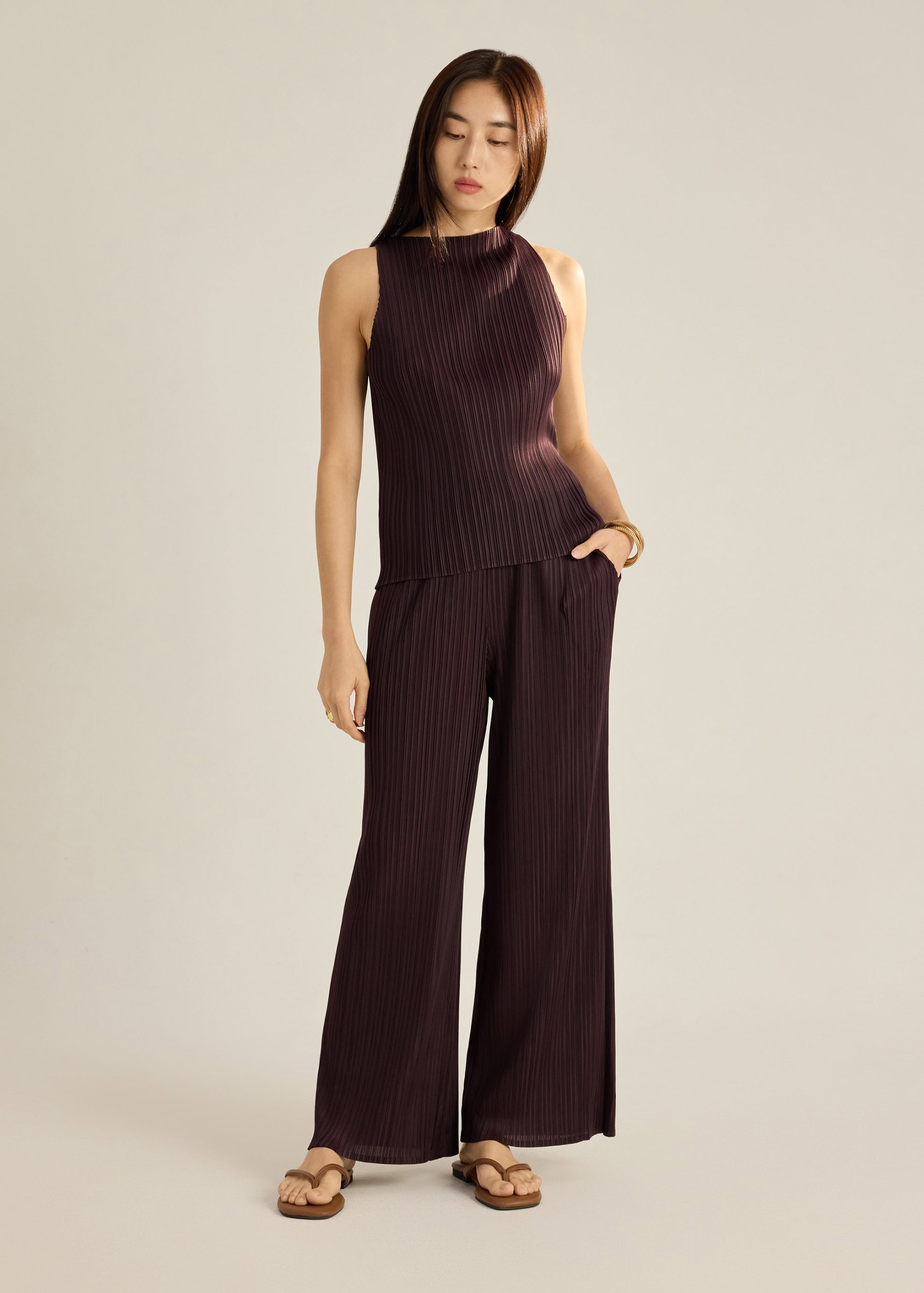 Sora Multi-way Plissé Tank - Image 18