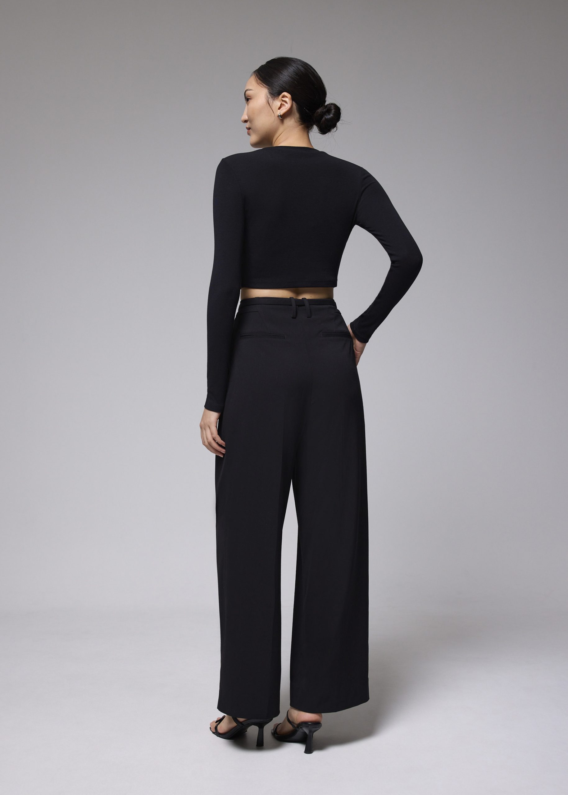 Leggy??Mayumi Elastic Pleated Wide Leg Pants - Image 30