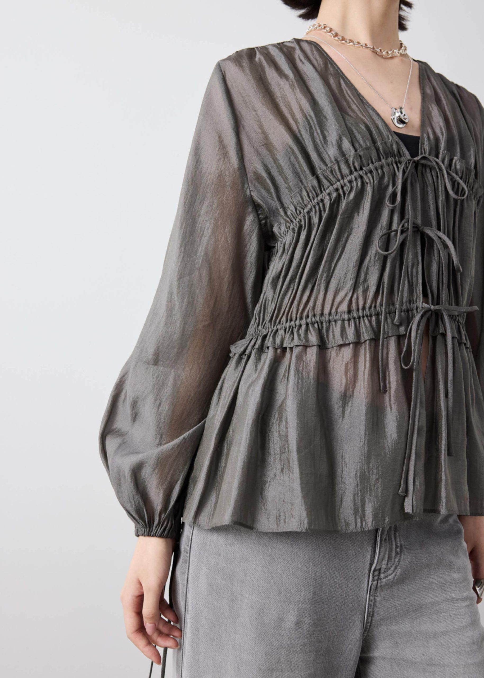Georgette Poet Blouse - Image 5