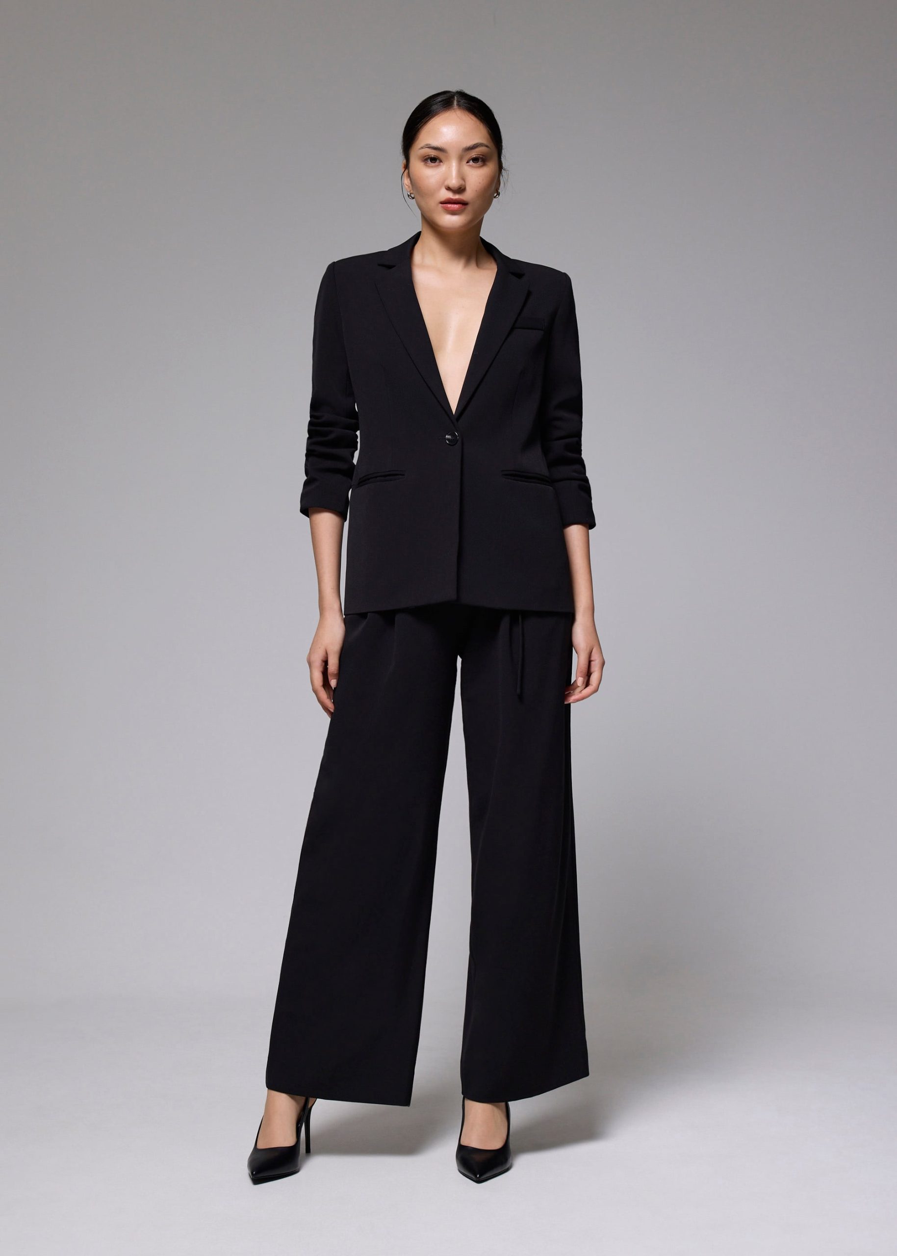 Leggy??Mayumi Elastic Pleated Wide Leg Pants - Image 26