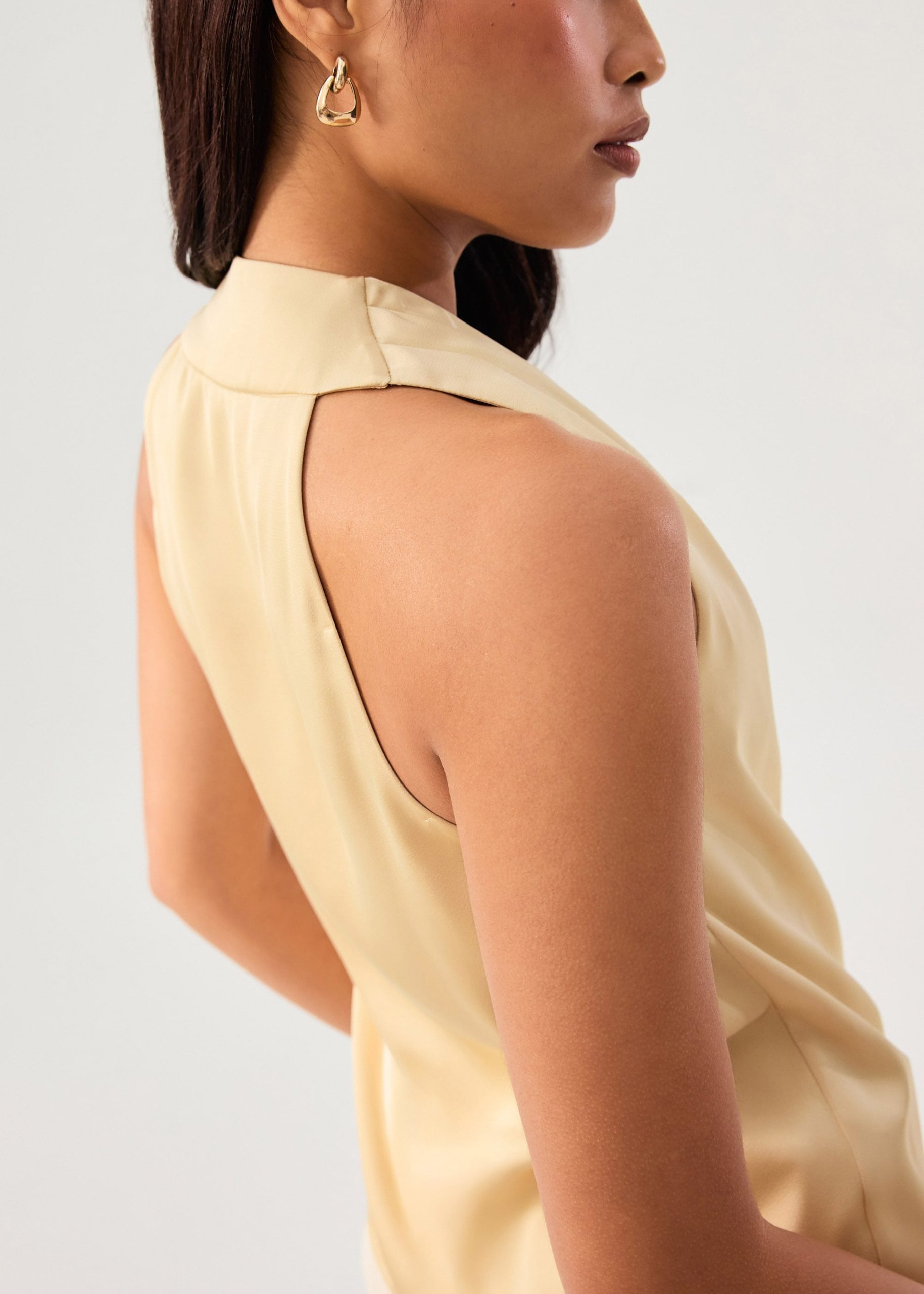 Kareena Front Wrap Satin Top - Image 26
