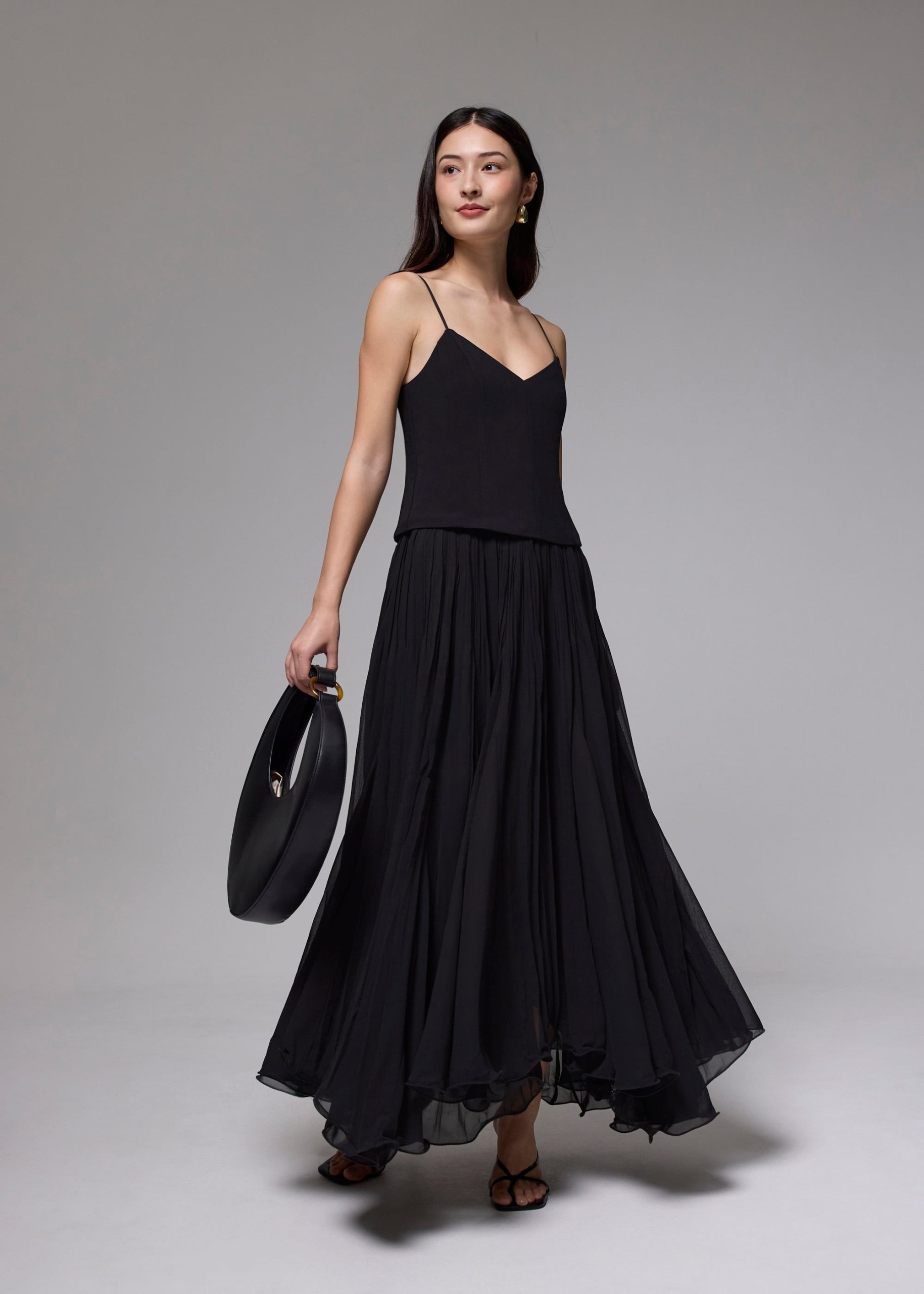 Pleated Fit & Flare Dress - Image 21