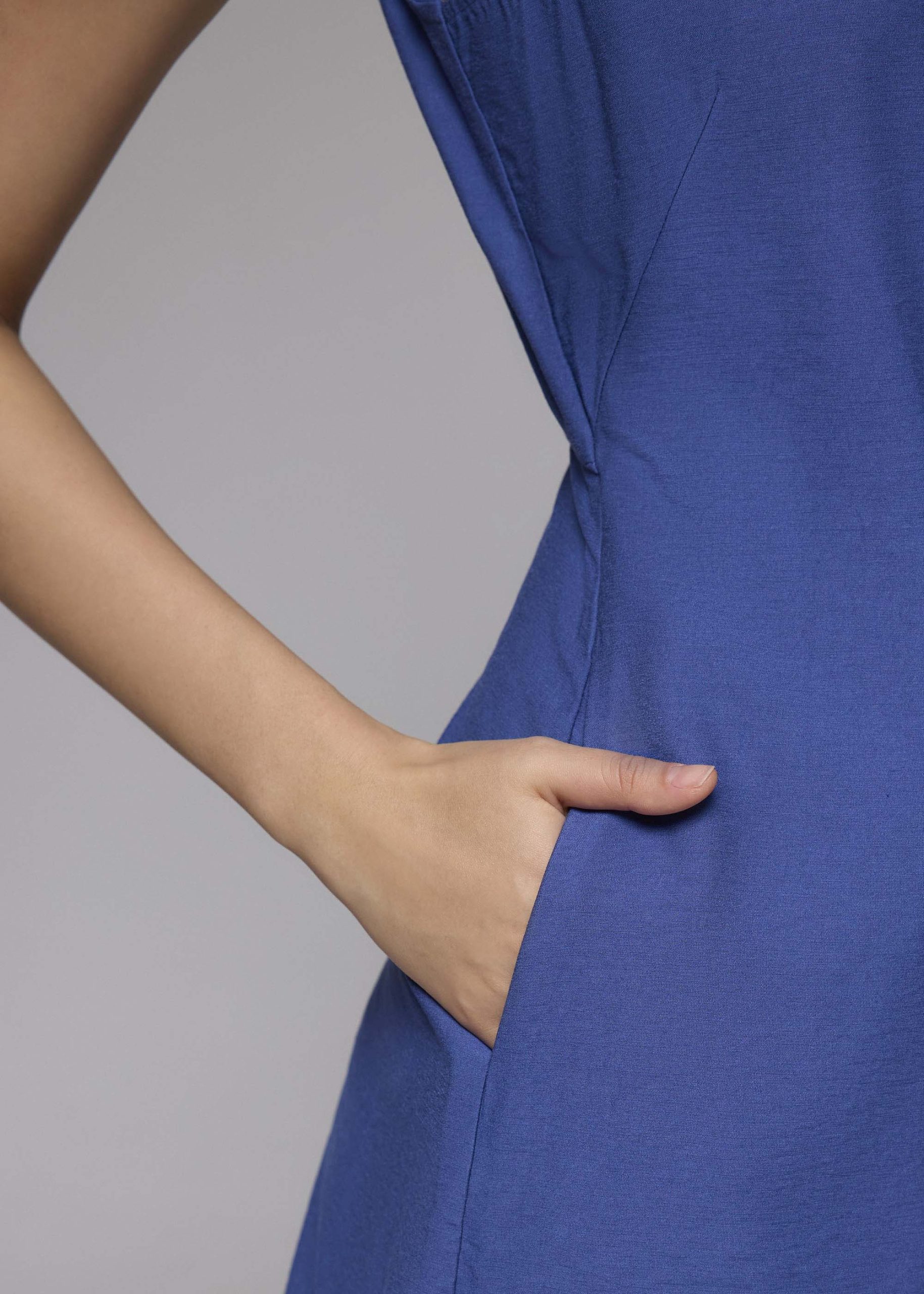 Viscose Front Tie A-line Romper - Image 5