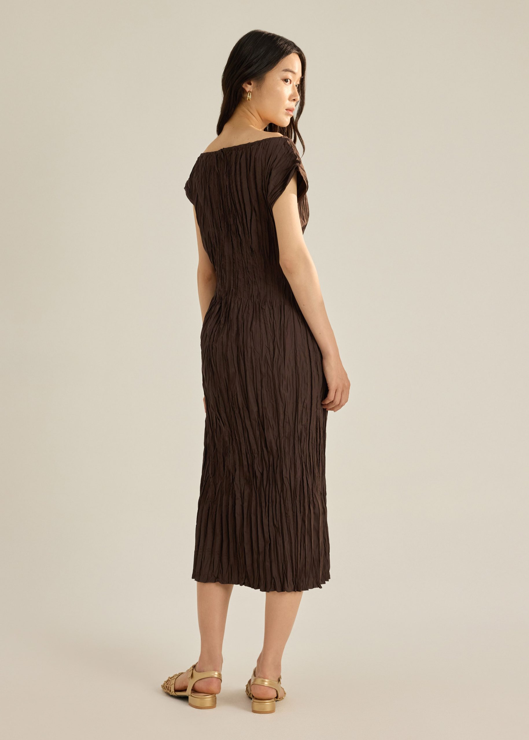 Cleo Multi-way Crinkled Pleats Dress - Image 13